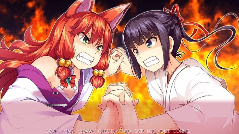 Copertina anime con personaggi di un santuario illustrati insieme.